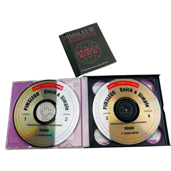 Pimsleur Quick & Simple French 2nd Revised Edition 4-CD Set Totally Audio EUC - Picture 3 of 5